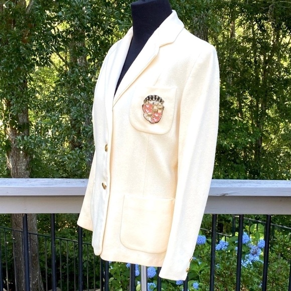 𝅺VINTAGE Unionmade ILGWU jacket sz S/M blazer embroidered crest AFLCIO 60s 50s - Picture 13 of 16